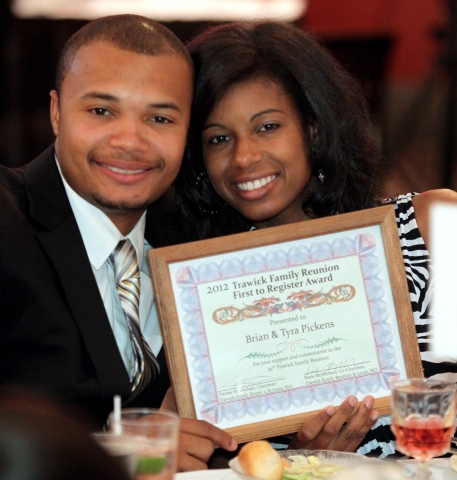 First to Register Award - Brian & Tyra Pickens